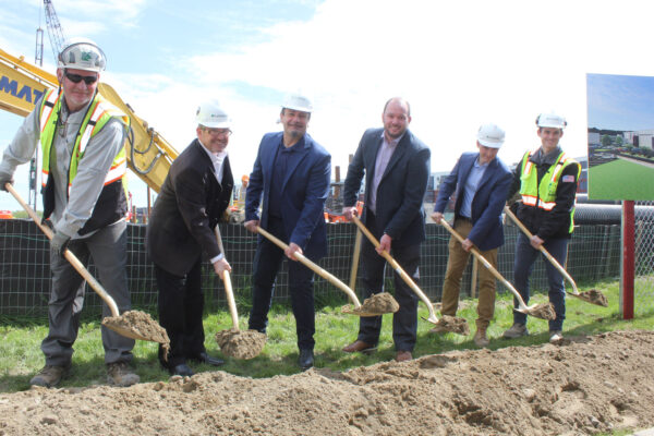 Team at Mohawk Harbor Event Center groundbreaking