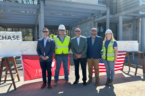 Team at Trocaire Topping Out