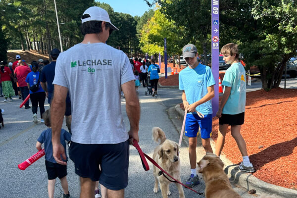 LeChase team at the Triangle Heart Walk