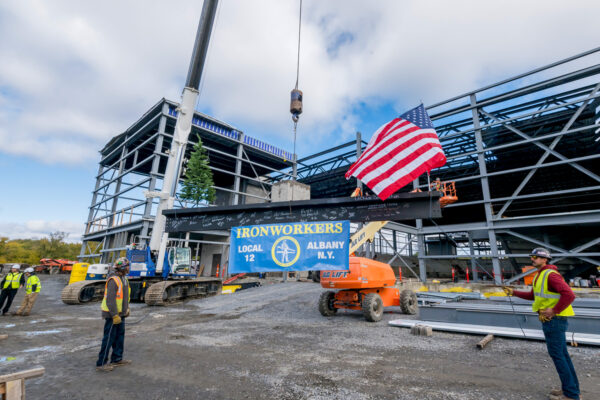 Mohawk Harbor Event Center Topping Out