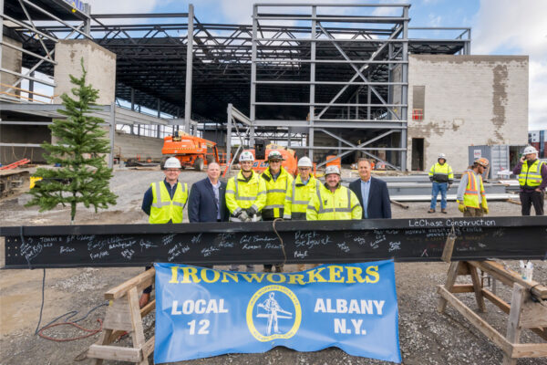 Mohawk Harbor Event Center Topping Out