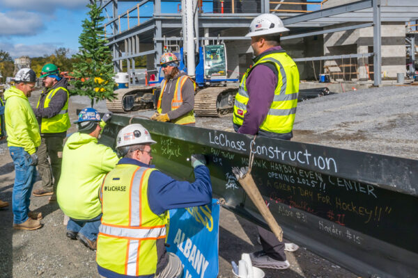 Mohawk Harbor Event Center Topping Out