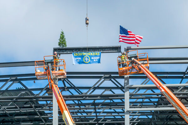 Mohawk Harbor Event Center Topping Out