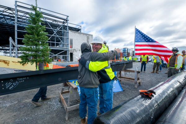 Mohawk Harbor Event Center Topping Out