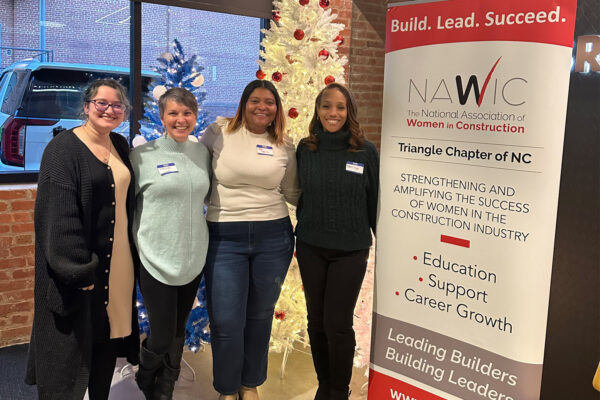 LeChase team at NAWIC Triangle holiday event