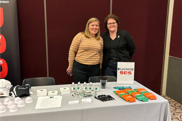 LeChase and SGS table at the NCSU Subcontractor Event